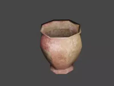 Clay Pot Free low-poly 3D model