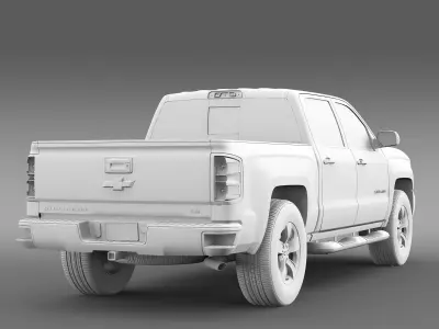 Chevrolet Silverado LS Crew Cab Short Box 2016 3D model