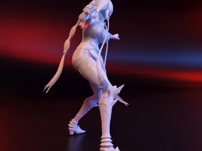 Anime Lila 3D print model