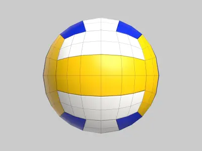 Volleyball Ball Classic Standard Low-poly 3D model