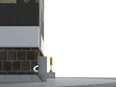 Kaaba 3d model realistic Low-poly 3D model