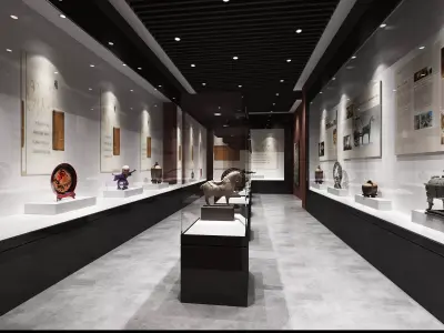 museum Low-poly 3D model