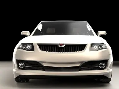 Generic sports car 02 3D model