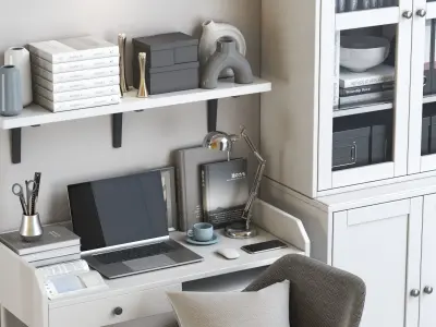 Office workplace 128 3D model