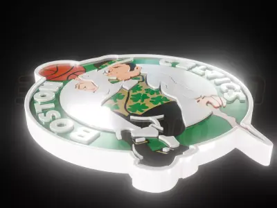 Boston Celtics logo - Cinematic - 3D print 3D model