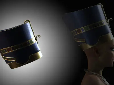 Egypt World - Nefertiti Crown Low-poly 3D model