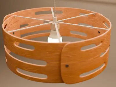 hanging lamp Low-poly 3D model