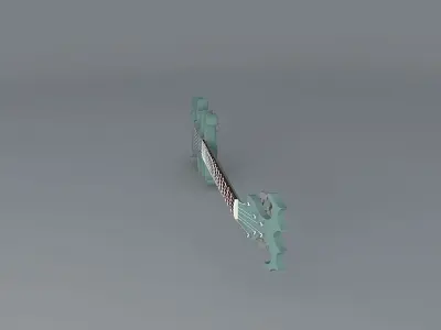 Strange guitar Free 3D model