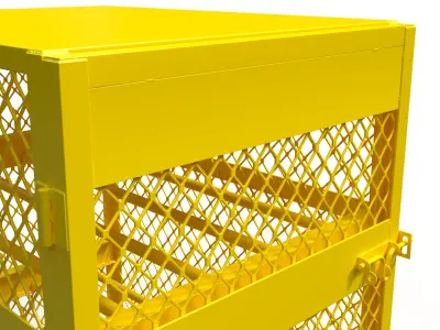 3D model of a box for a gas cylinder 3D model