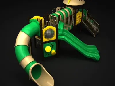 Outdoor Castle 3D model