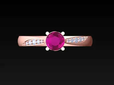 Diamond Ring - Womens Rings - N720905 3D print model