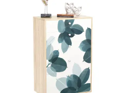 High chest of drawers FR024 3D model