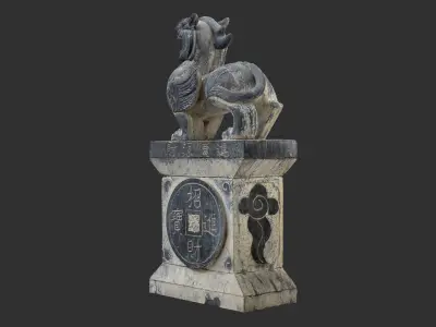 Chinese Stone Sculpture 3d scan 3D model