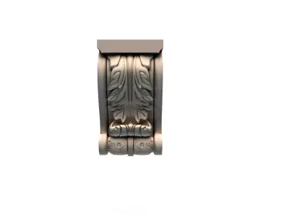 Corbel-7f 3D model ornate wall sconce 3D model