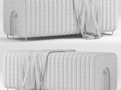 Rivers Bench By Mezzo Collection 3D model