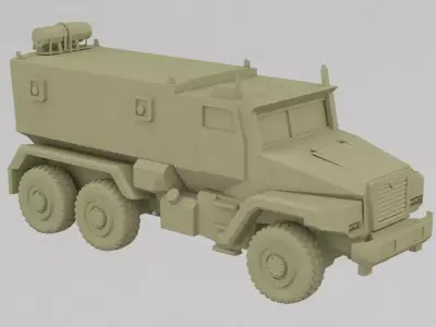 ural car 3D print model