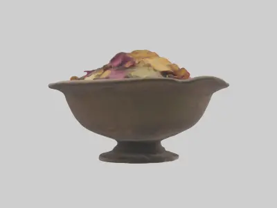 Potpourri Bowl model Low-poly 3D model