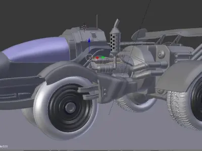 SCI-FI Car - Scifi Vehicle 3D model