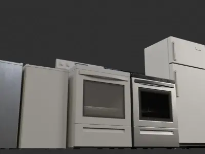 Kitchen Appliances 3D model