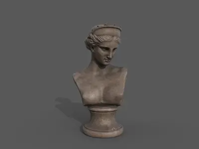 Bust of the Venus de Capua Low-poly 3D model