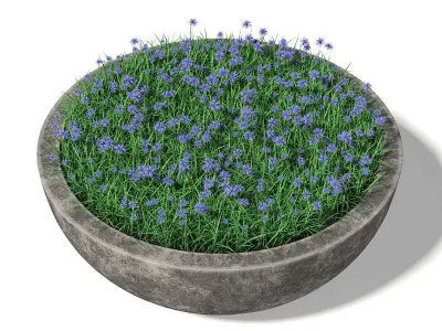 Concrete Planter 3D Model 3D model