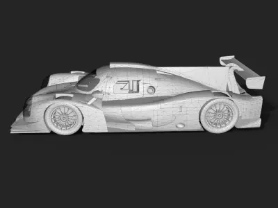 Norma M30 and Ligier JSP3 ELMS cars Low-poly 3D model