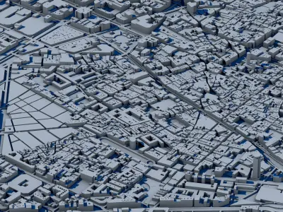 Barcelona City 3D Model Sagrada Familia Architecture 3D print model