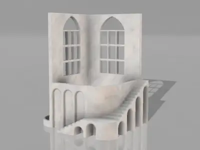 ARCHITECTURAL SUNBEAM POT FOR PLANTS 3D print model