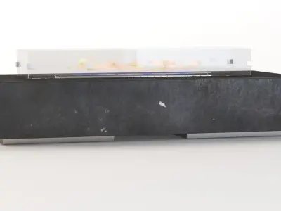 Fayette Linear Outdoor Fire-pit Fire Table 3D model