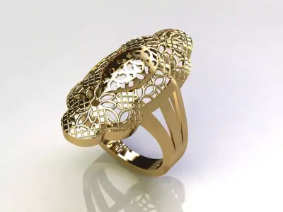 Fancy Womens Rings Plain Rings Ready STL 3DM Models Rings 3D print model 15