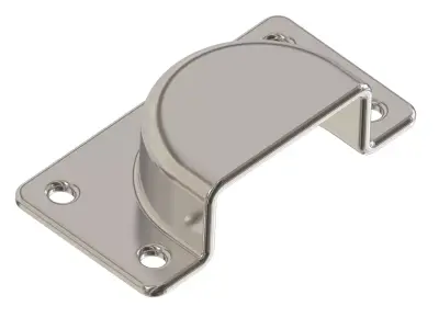 Furniture Roller Bracket 3D print model