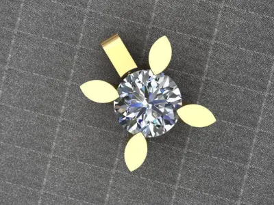 Diamond Necklace 3D print model