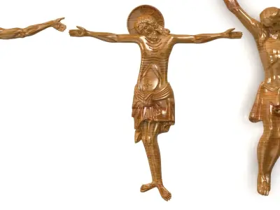 Set of 6 models of the crucifixion of christ 3d print 3D model