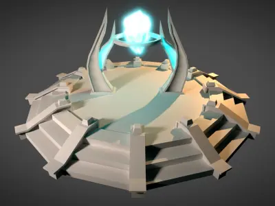 Desert Portal Low-poly 3D model