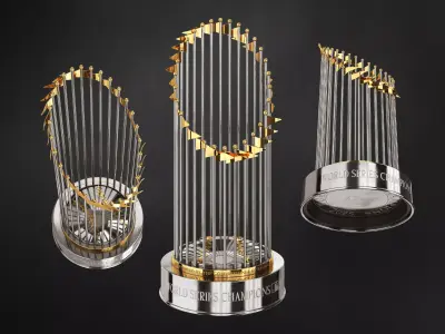 Baseball World Series Champion Trophy 3D model