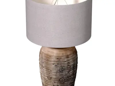 Maddox Aged Rustic European Provence Nightstand Table Lamp 3D model