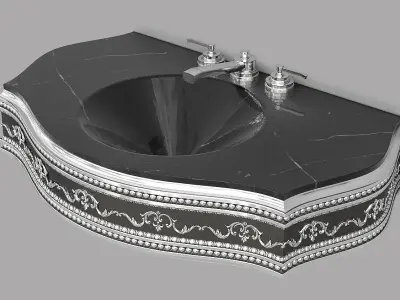 Classic Wash Basin 10 3D model