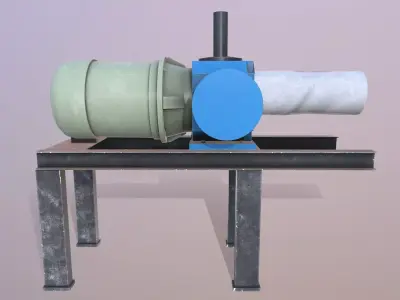 Pump 3D Model Low-poly 3D model