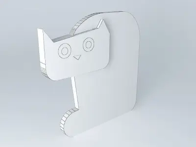 panel cat cat wall decor Free 3D model