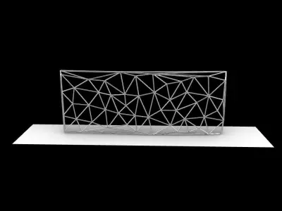 Triangulated Wall random points v3 3D model