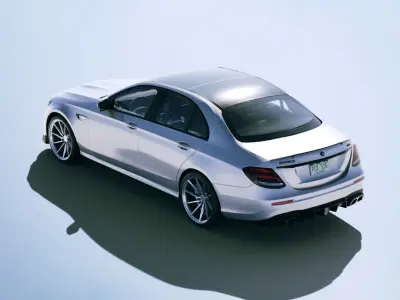 Mercedes AMG E63 Brabus 800 2018 Low-poly 3D model
