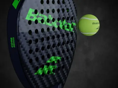Padel Racket - Racquet 3D model