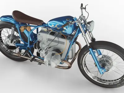 Motorcycle cafe racer 3D model