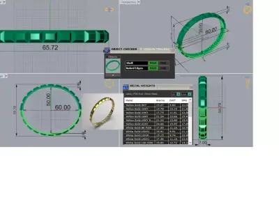 gold stl 3dm Bracelet a Flow of Shine and Modern Design bg0059 3D print model