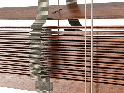 Wooden Blinds Set 10 3D model