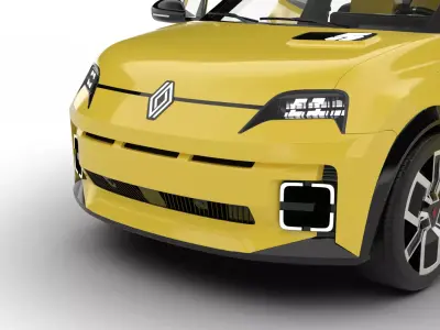 Renault 5 E-Tech 2025 HQ 3d model 3D model