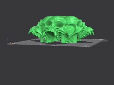 The Skull Gate For tiny rock pets 3D print model