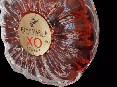 004 - Cognac Bottle 3D Model 3D model