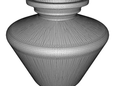 Classic Plastic Water Vessel Low-poly 3D model