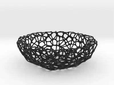 Bowl - Voronoi-Style No I 3D print model